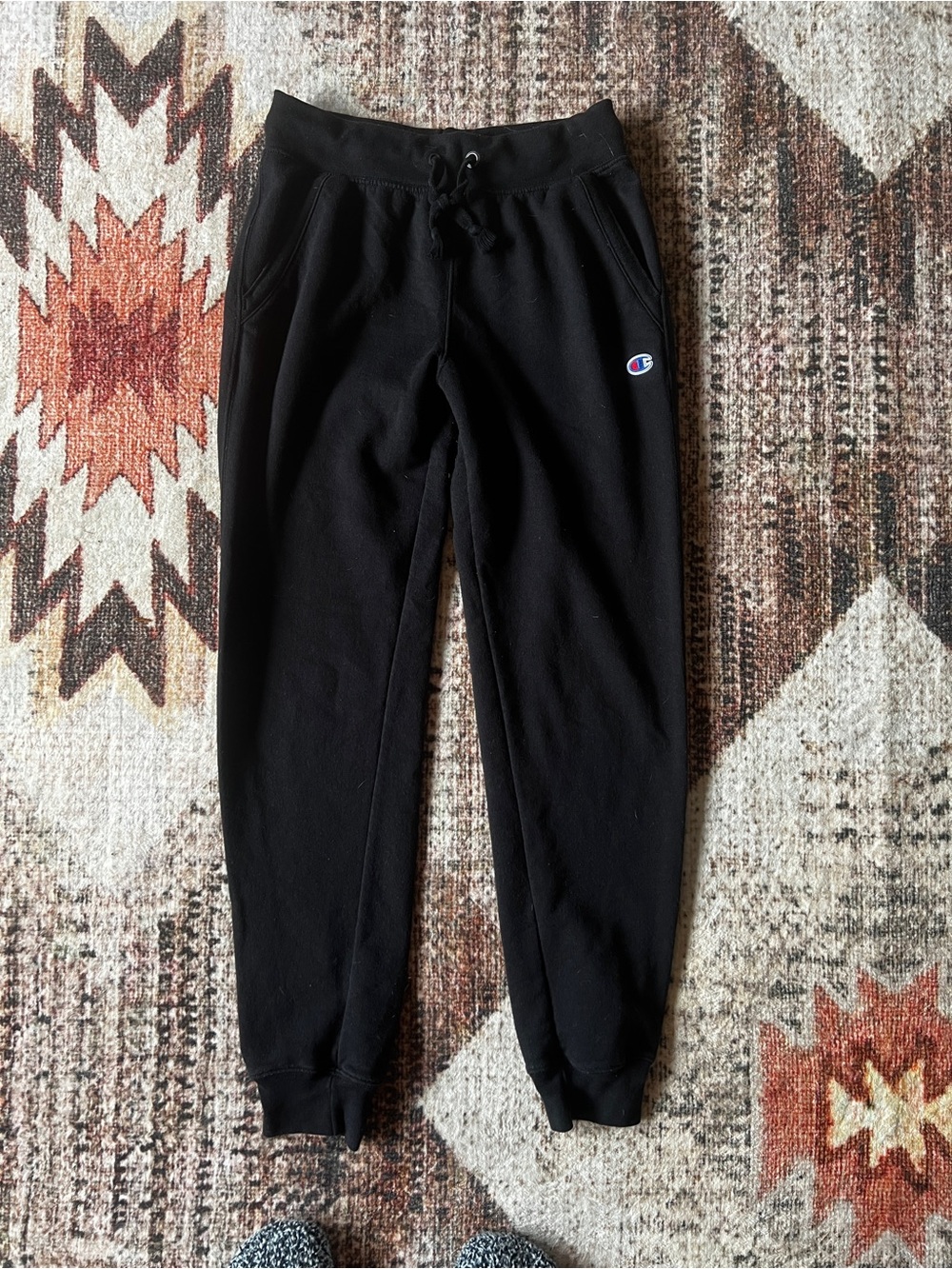 Champion Women Black Fleece Jogger Pants